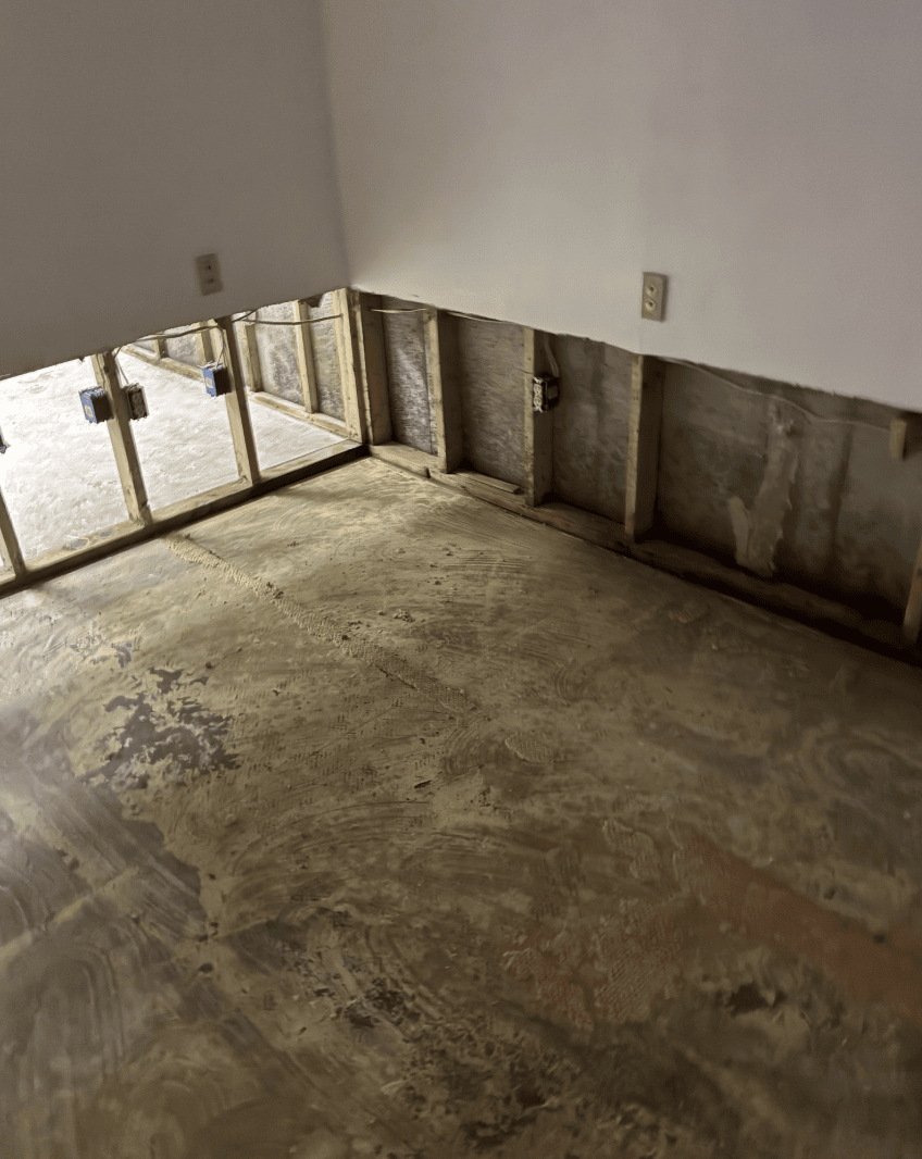 Professional cleanup in progress