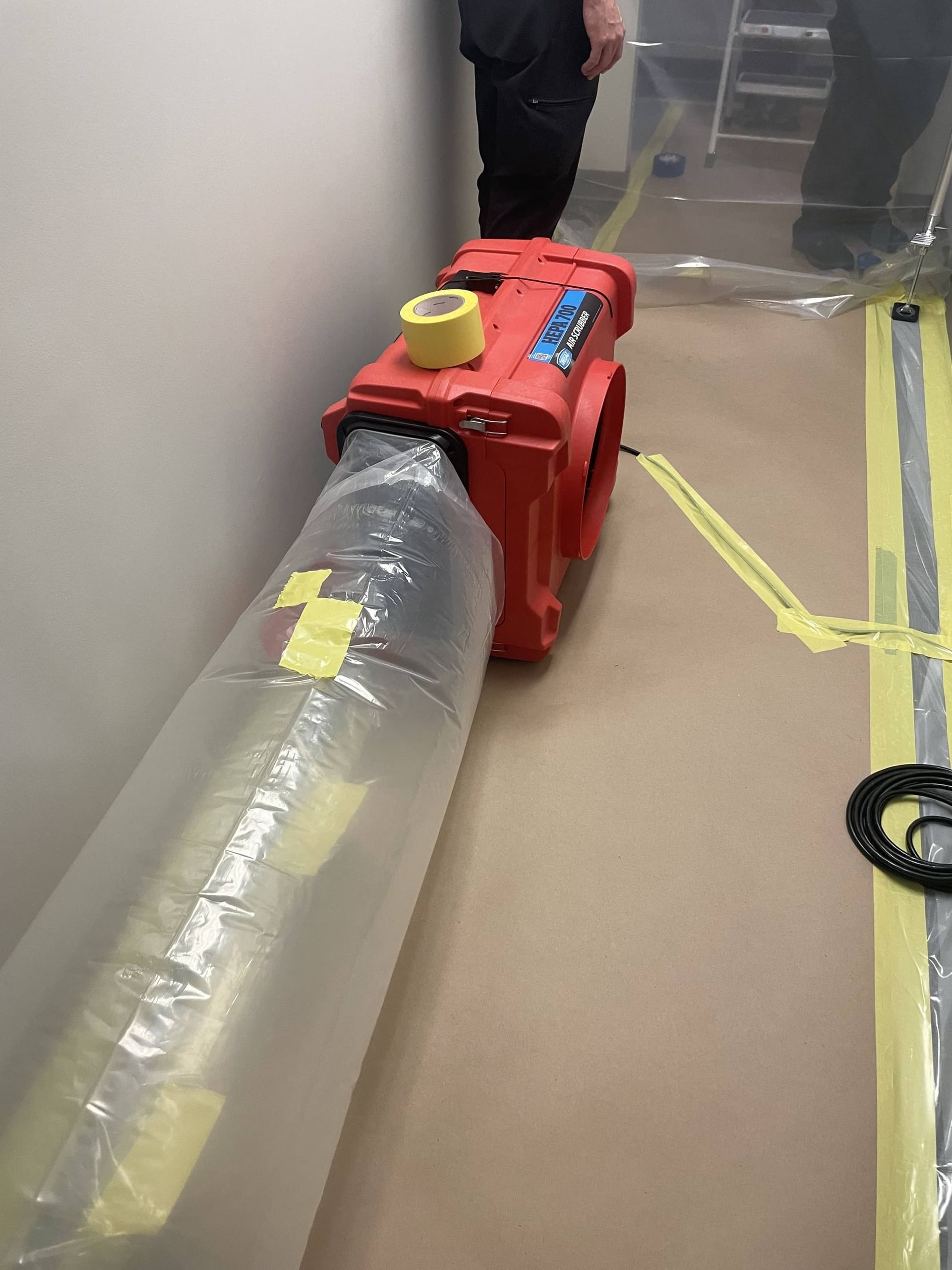 Truth North professional performing water damage restoration in a St. Peters, MO home