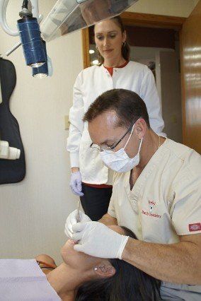 During Teeth Cleaning — Terre Haute, IN — Roshel Family Dentistry