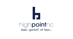 A logo for highpoint nc that says make yourself at home