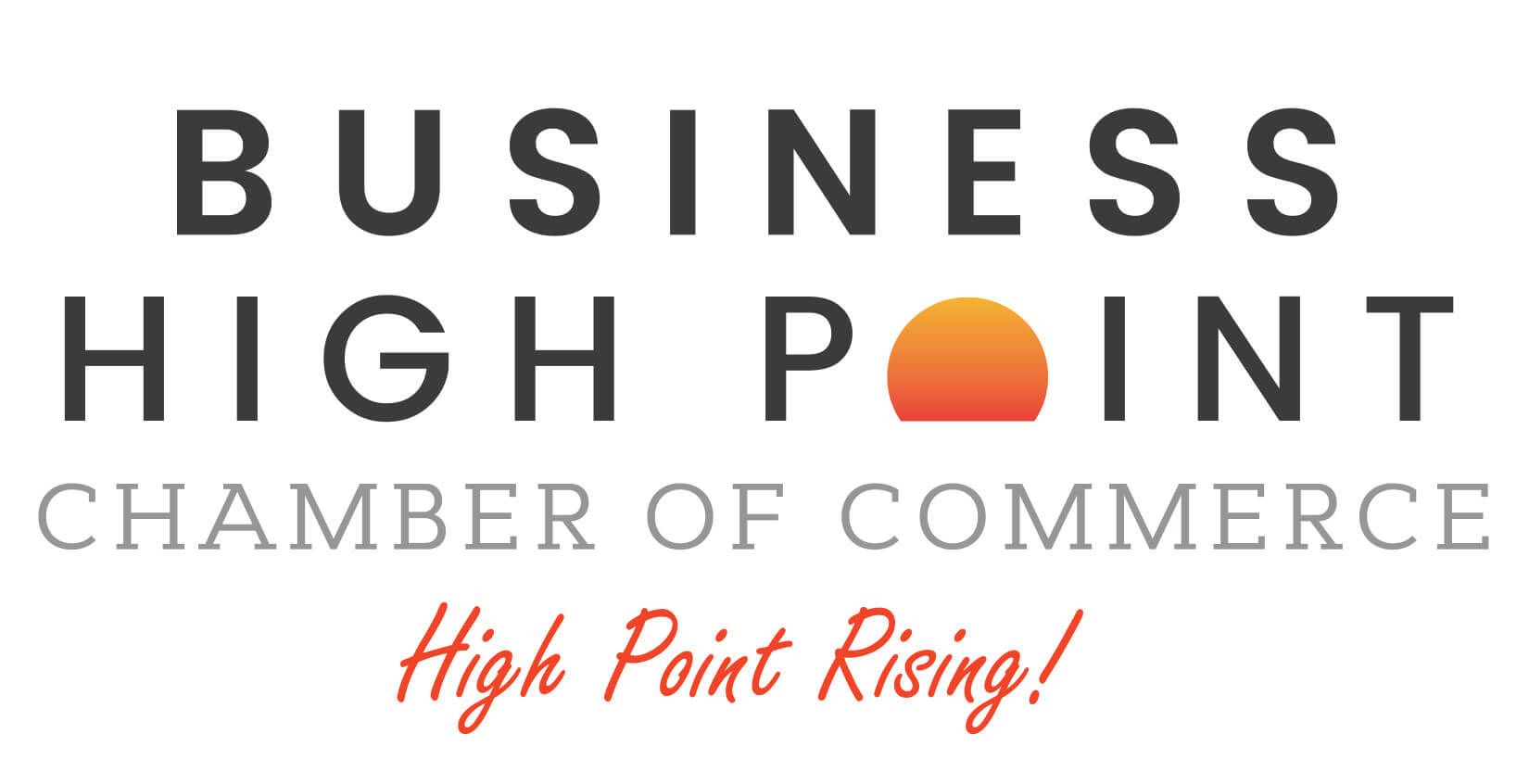 The logo for the business high point chamber of commerce.