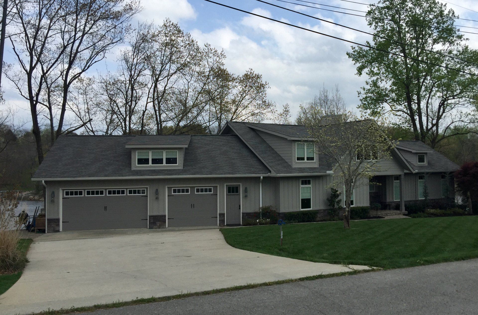 Before repaint and new driveway/walkway