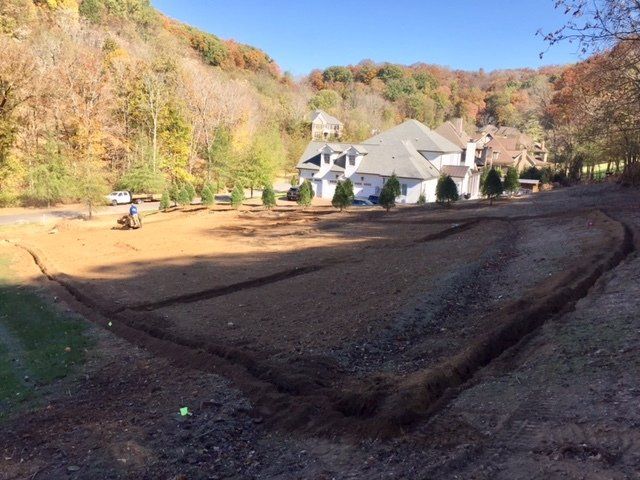 digging the way for new residential irrigation system