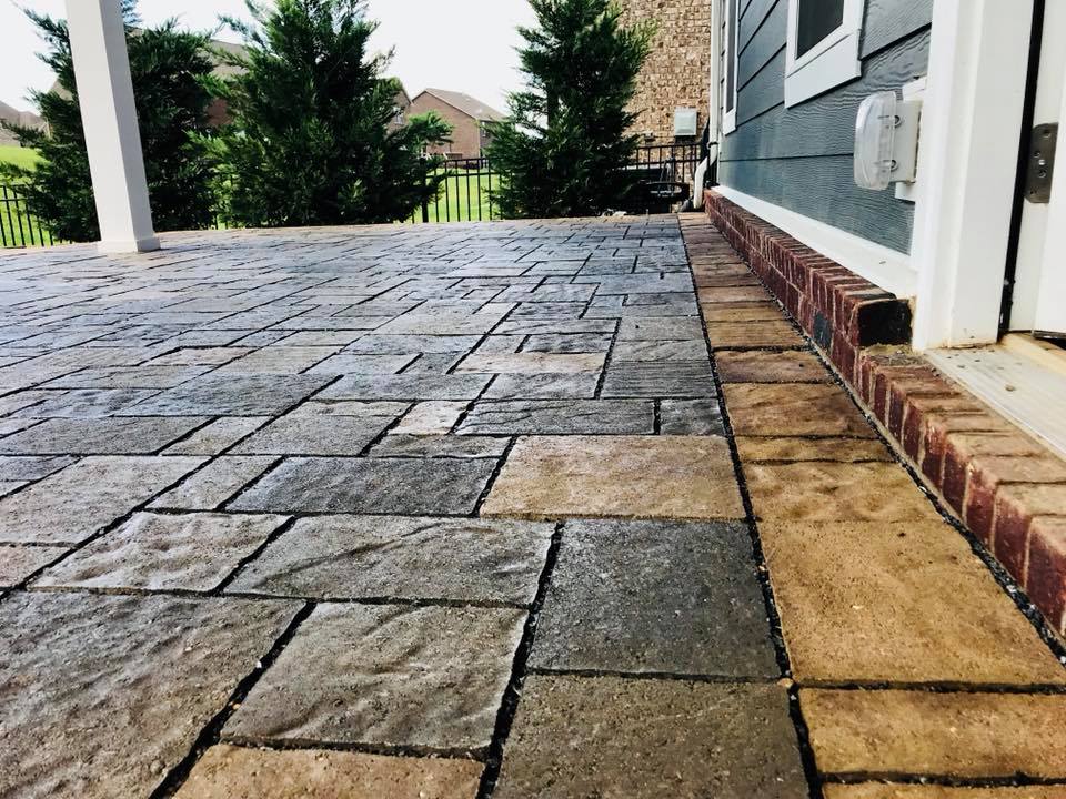 new stone patio