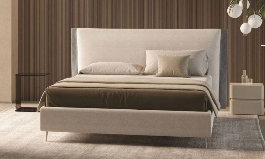 letto sommier dorelan con fascione basso e testiera moderna