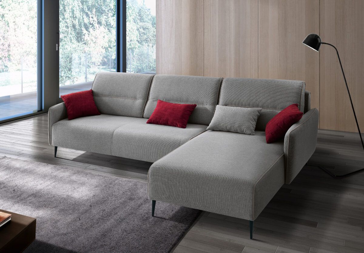 divano con penisola ad angolo da tronu arredamenti a cagliari