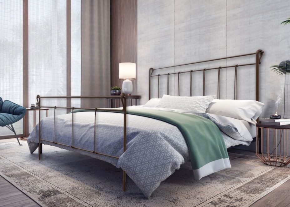 letto matrimoniale in ferro battuto da tronu arredamenti a cagliari