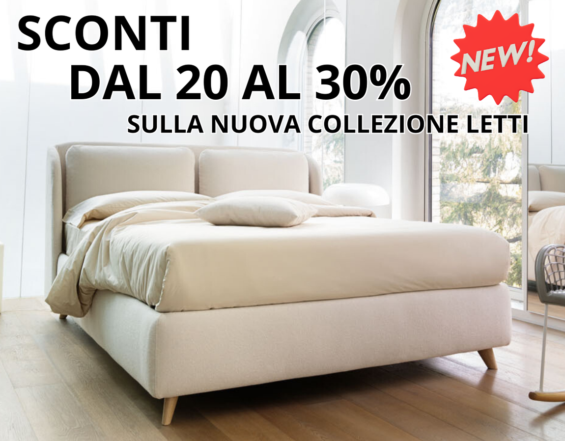 offerta letti con contenitore e materassi a Cagliari da Tronu arredamenti