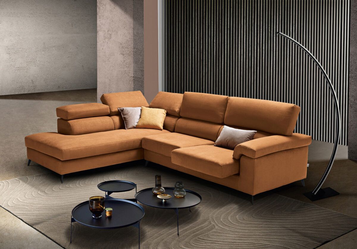 divano con penisola sfoderabile a cagliari da tronu arredamenti