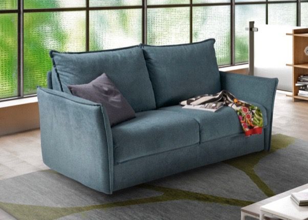 divano letto azzurro da tronu arredamenti a cagliari