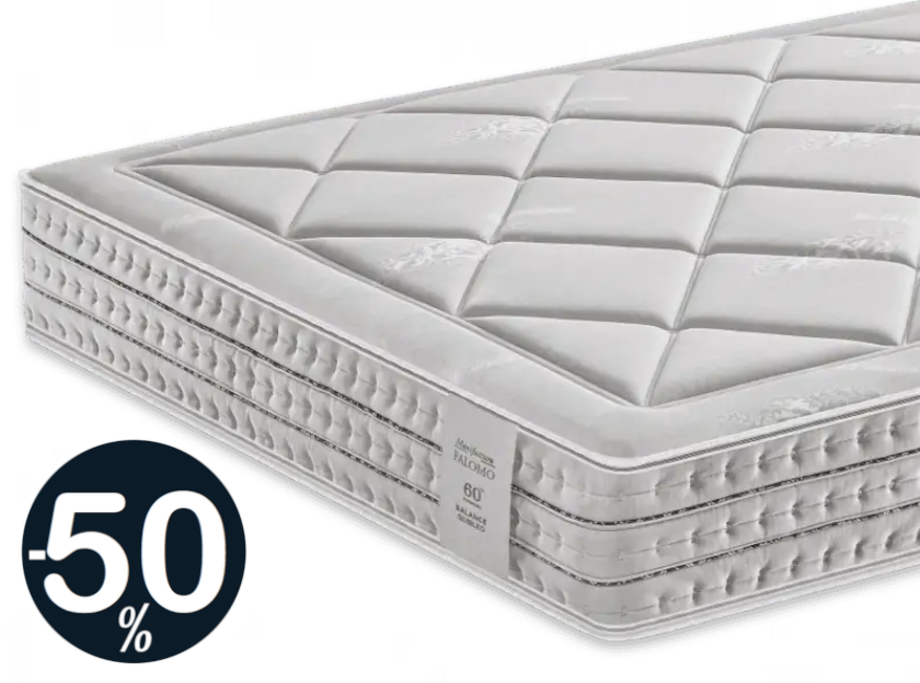 materasso MANIFATTURA FALOMO a molle indipendenti twin modello ESCLUSIVO a cagliari da tronu arredamenti