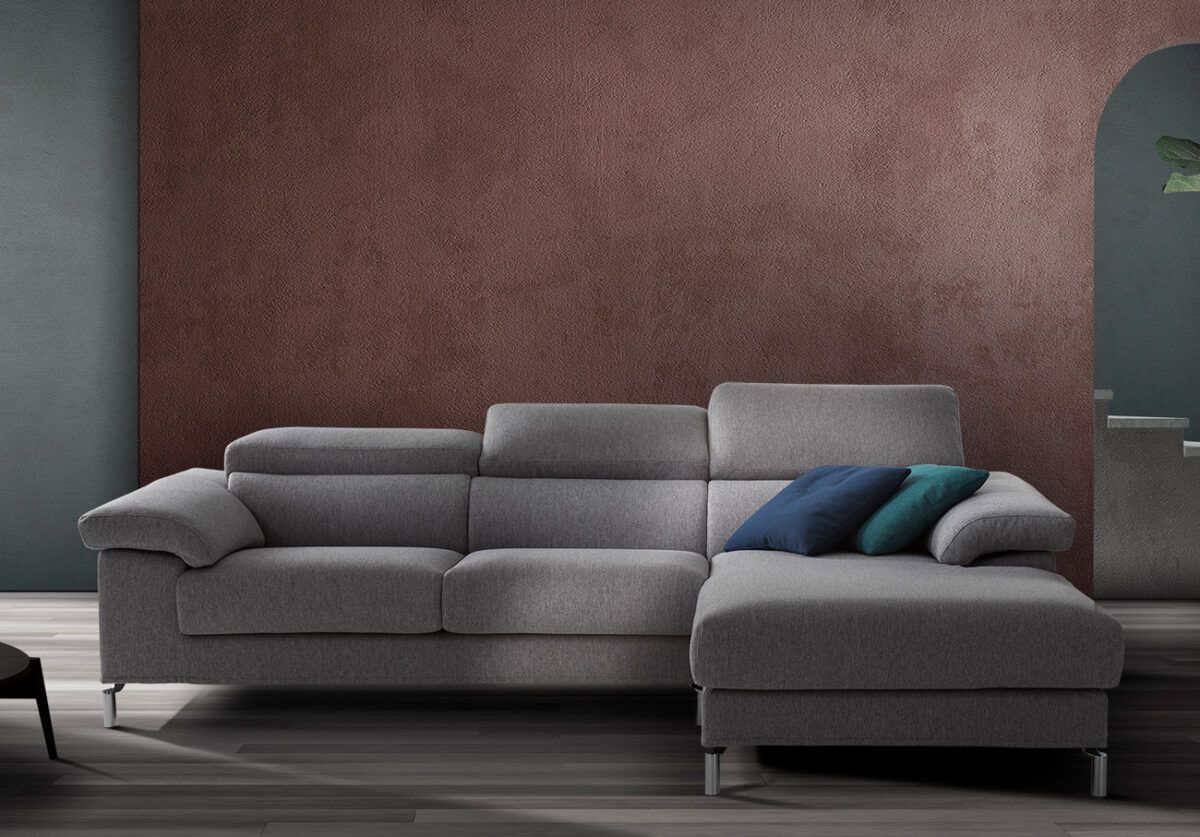 divano ad angolo grigio da tronu arredamenti a cagliari