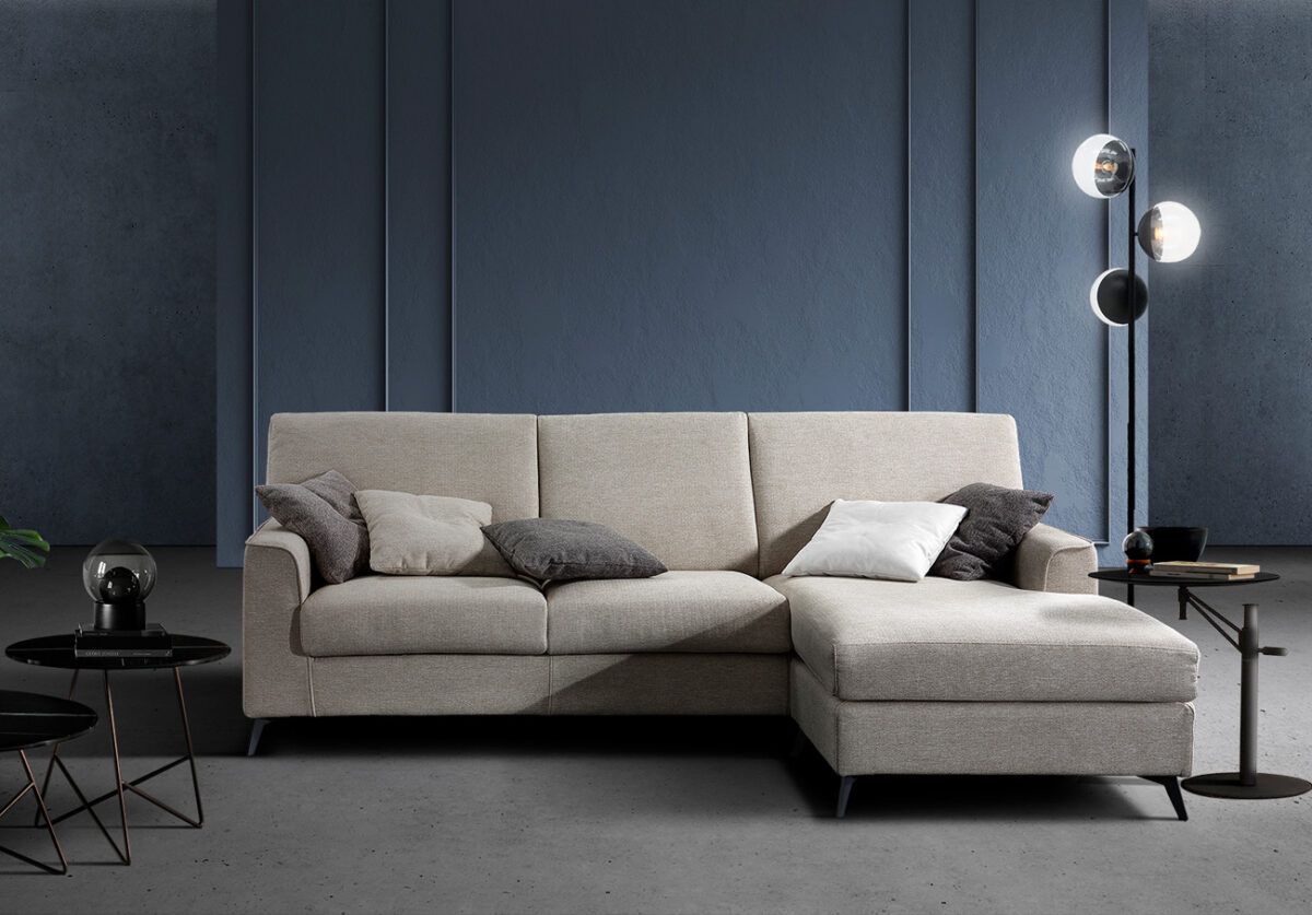 divano con penisola sfoderabile da tronu arredamenti a cagliari