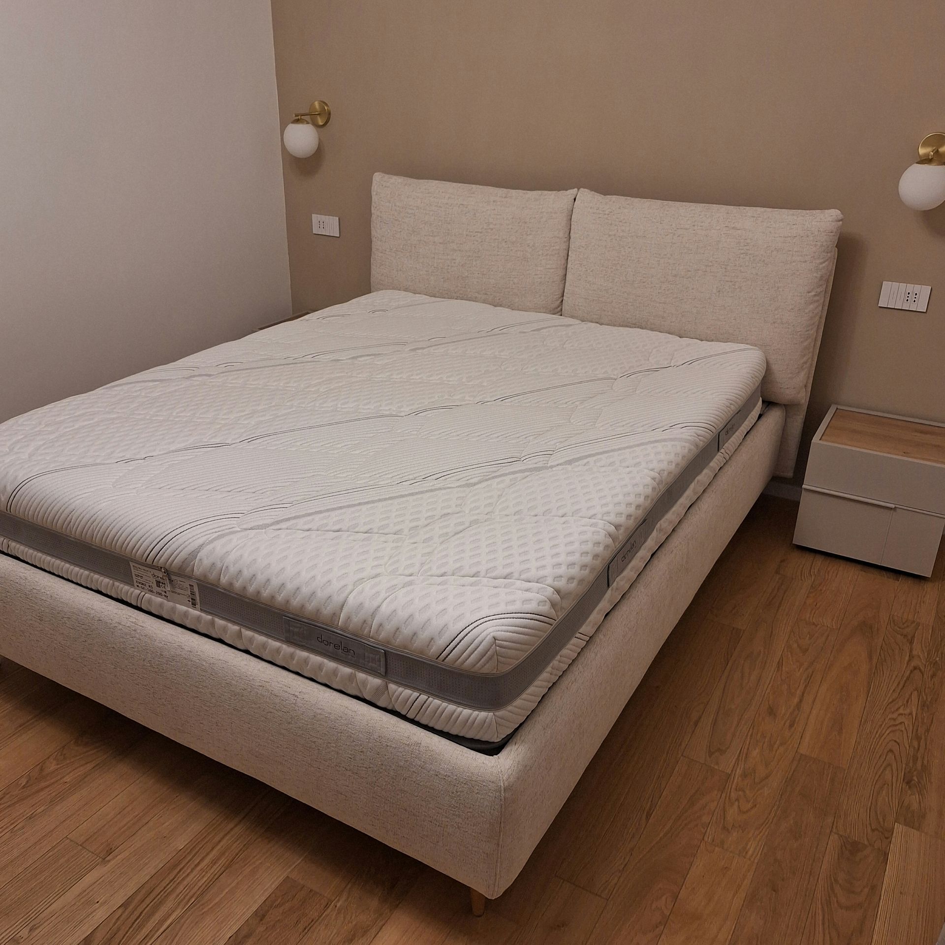 Letto con contenitore sfoderabile e materasso in memory foam a cagliari da tronu arredamenti dal 1970