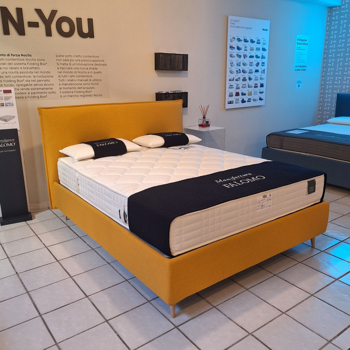 letto noctis e materasso dorelan a cagliari da tronu arredamenti