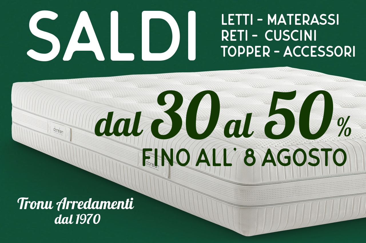offerta materassi Cagliari tronu arredamenti dal 1970