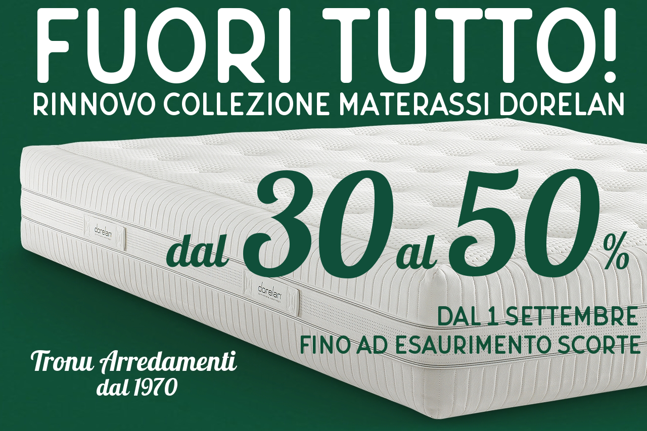 offerta materassi Cagliari tronu arredamenti dal 1970