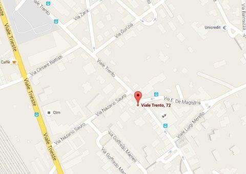 Come raggiungerci mappa per raggiungere Tronu Arredamenti