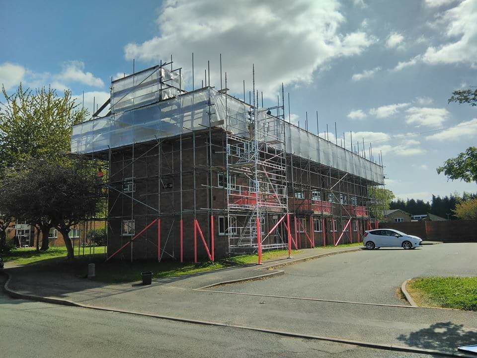new build scaffolding