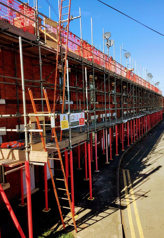 Scaffolding, scaffold, scaffolding hire, scaffolding installation, netting, safety netting, safety, CISRS, FASET, Fall Prevention, Oswestry, Shropshire, erection, scaffold erection, scaffold hire, scaffolding Oswestry, Scaffolding Shropshire, scaff,