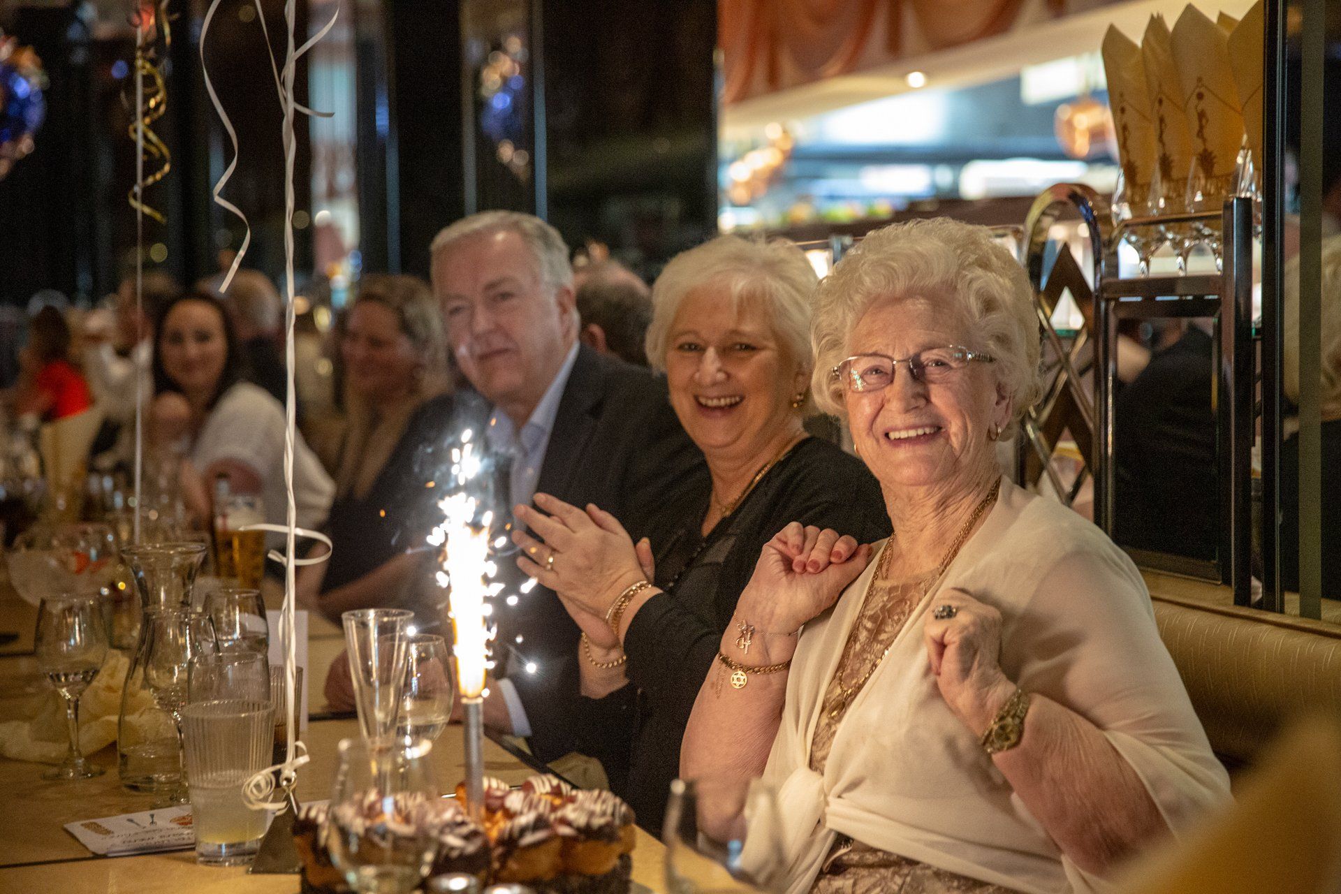 Event Photography of ladies 90th birthday party at Bibis Restaurant  in Leeds