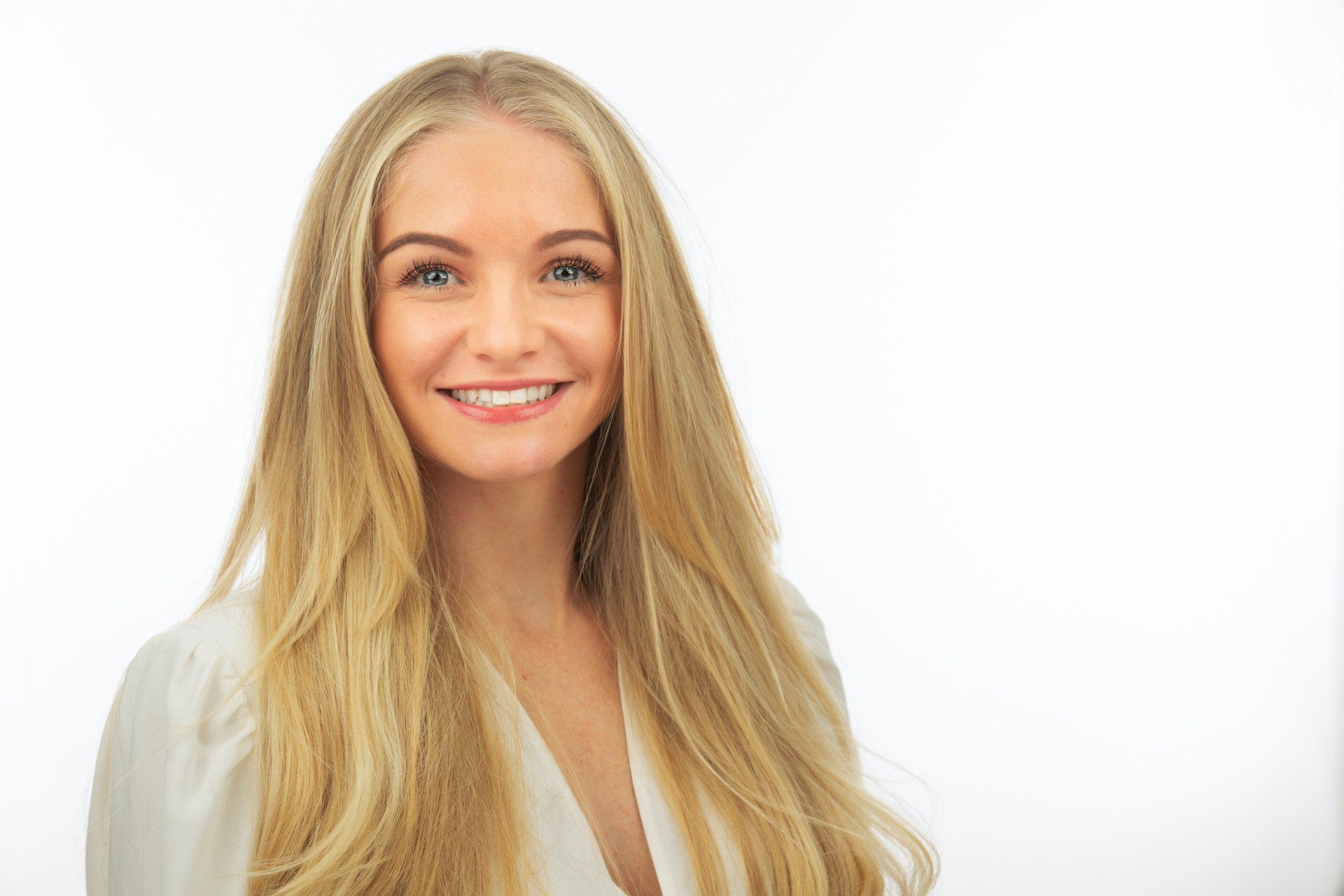 Headshot of young woman business owner taken in Leeds Photography Studio.