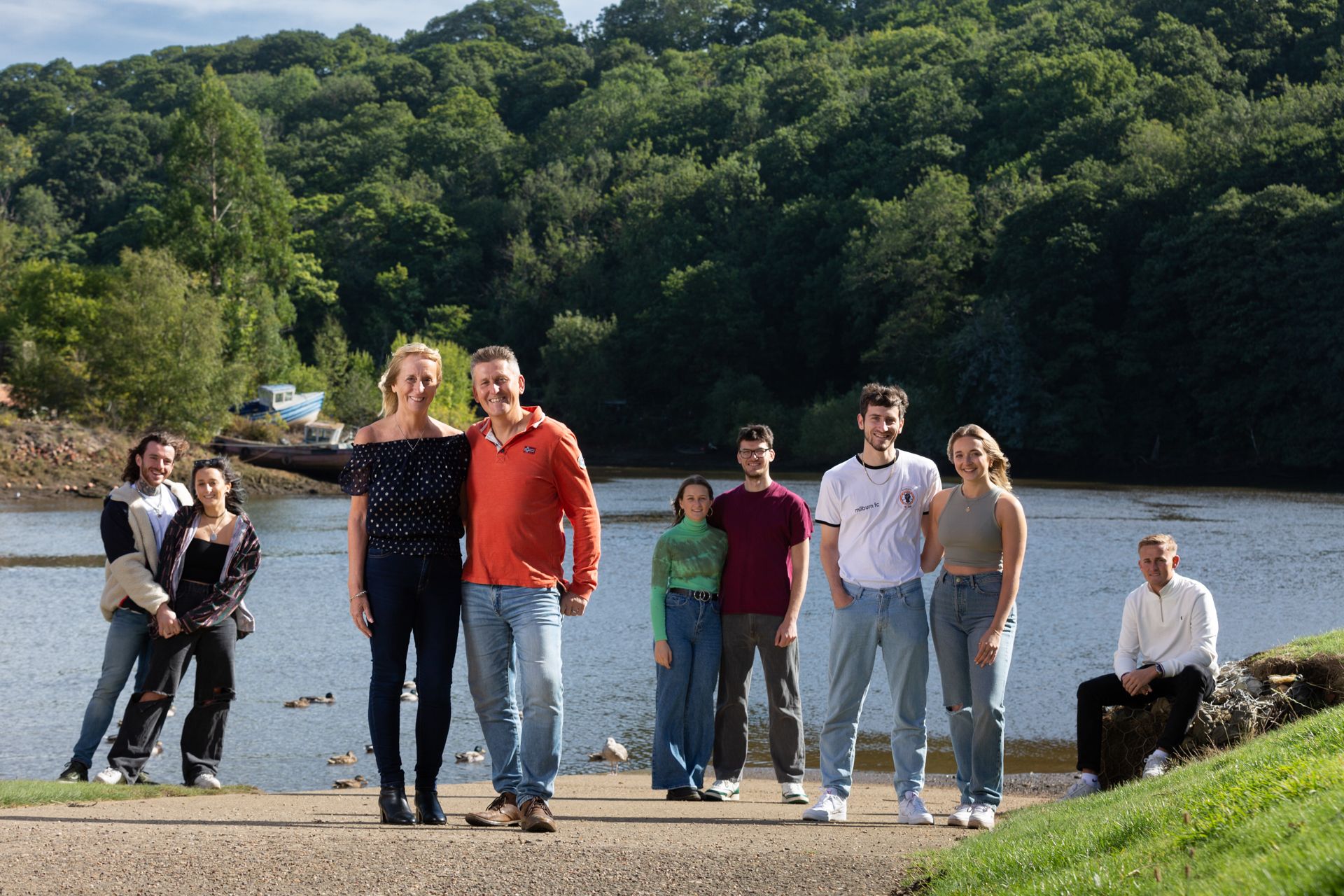 On location family photoshoot in Whitby