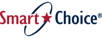 A smart choice logo with a red star on it.