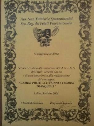 attestato di riconoscimento lavoro di spazzacamino 25