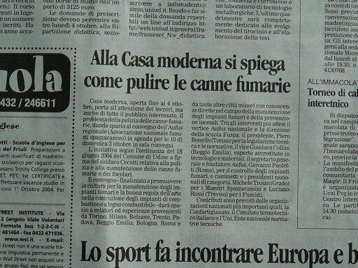 articolo digiornale su spazzacamino 7