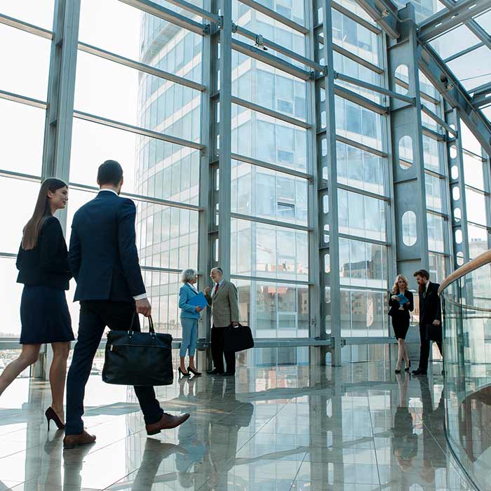 Real Estate Investment — Business people walking in La Jolla, CA