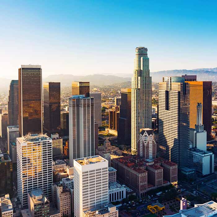Properties — Aerial view of Buildings in La Jolla, CA