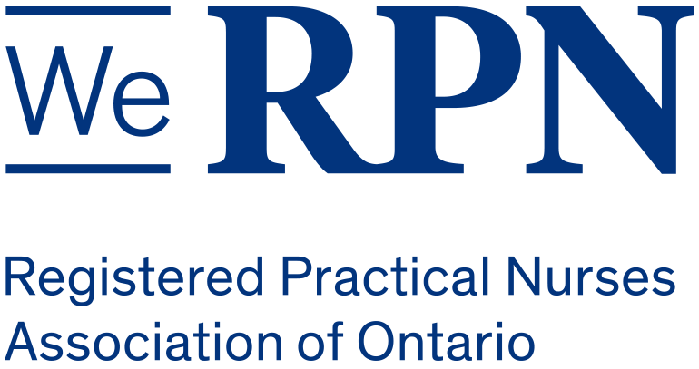 The logo for the we rpn registered practical nurses association of ontario