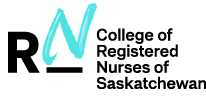 The logo for the college of registered nurses of saskatchewan.