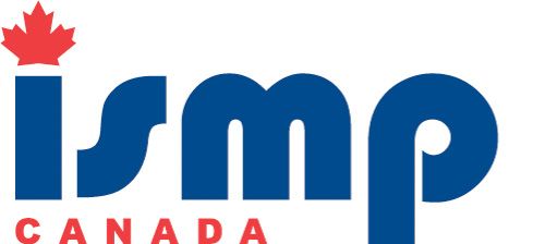 The logo for ismp canada has a maple leaf on it