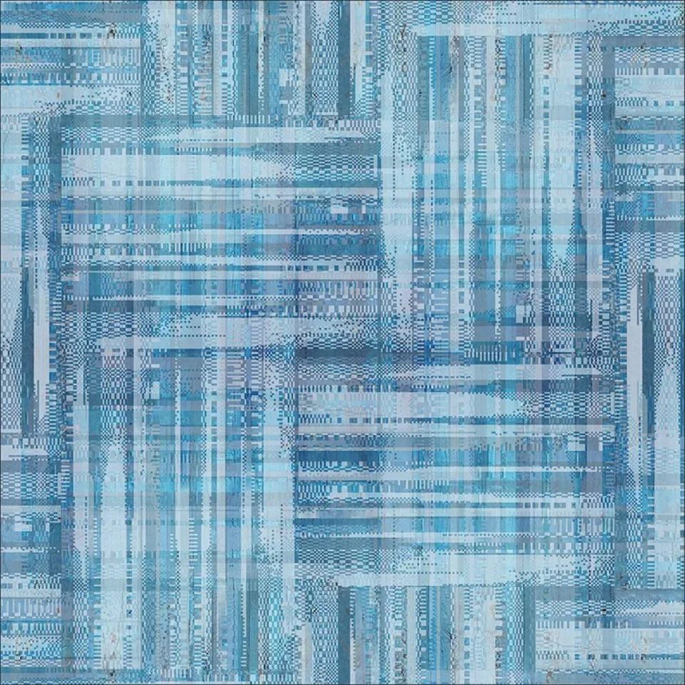 light blue tablecloth with striped pattern