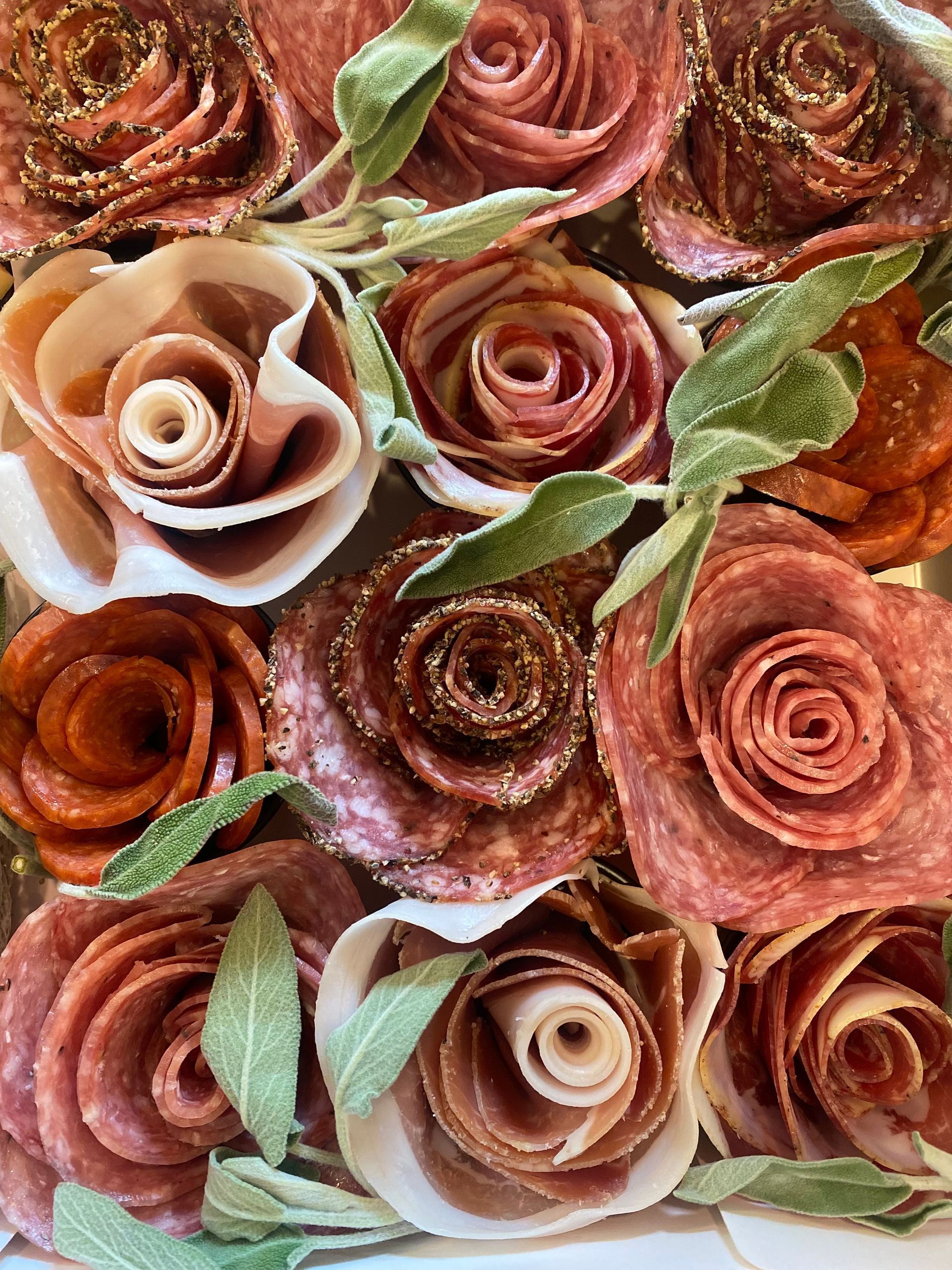 learn how to build a charcuterie rose