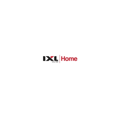 IXL Home logo with black and red text on white background.