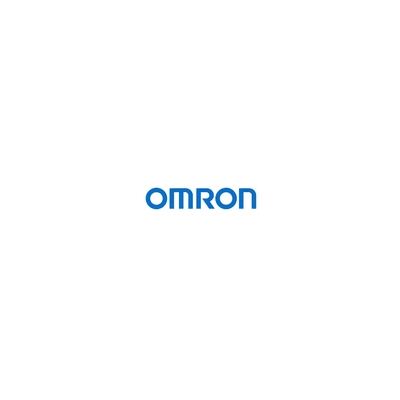Omron logo in blue text on a white background.