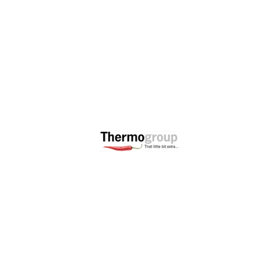 Thermo group logo with a red chili pepper and tagline 