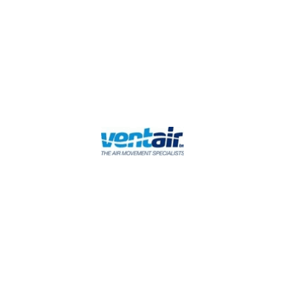 Ventair logo with blue text on white background: 