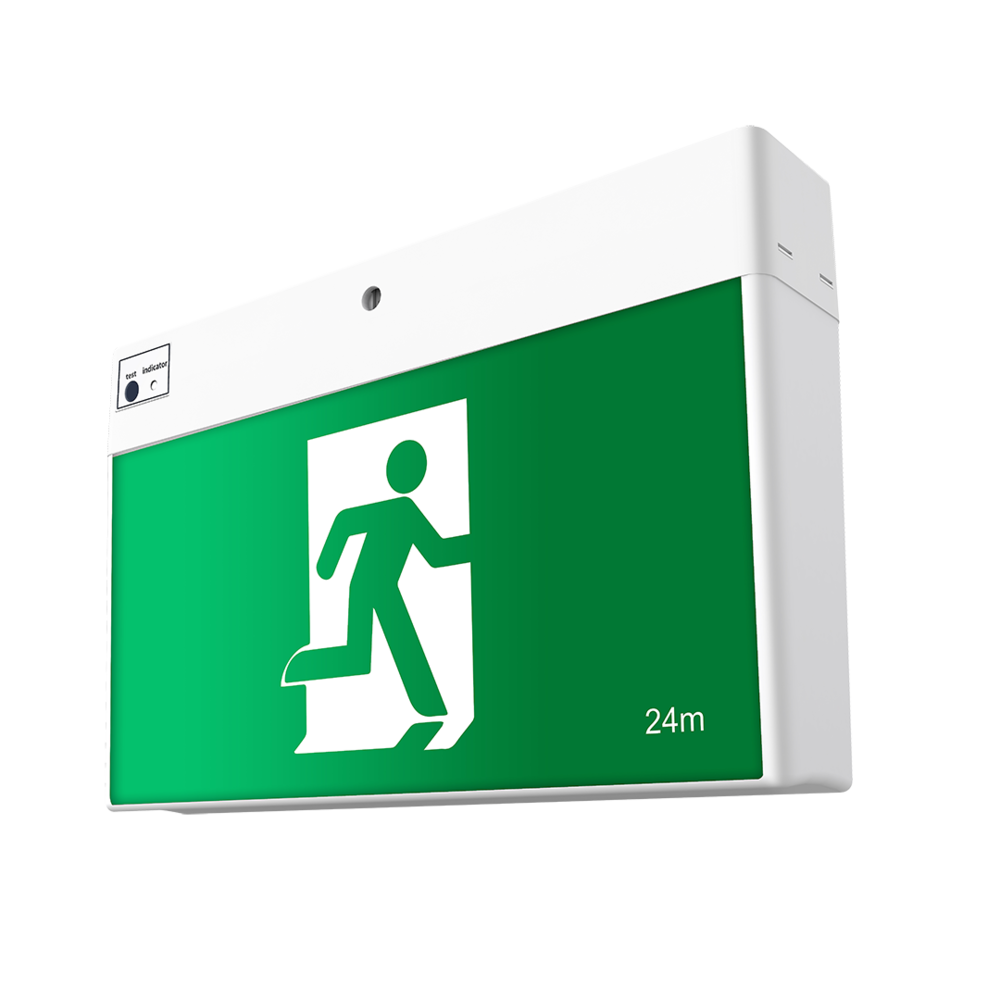 Person replacing lightbulb in geometric pendant lamp fixture.