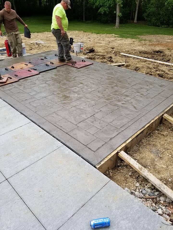 Decorative Concrete Stamped Conrete Cleveland Oh Sirna Construction Inc