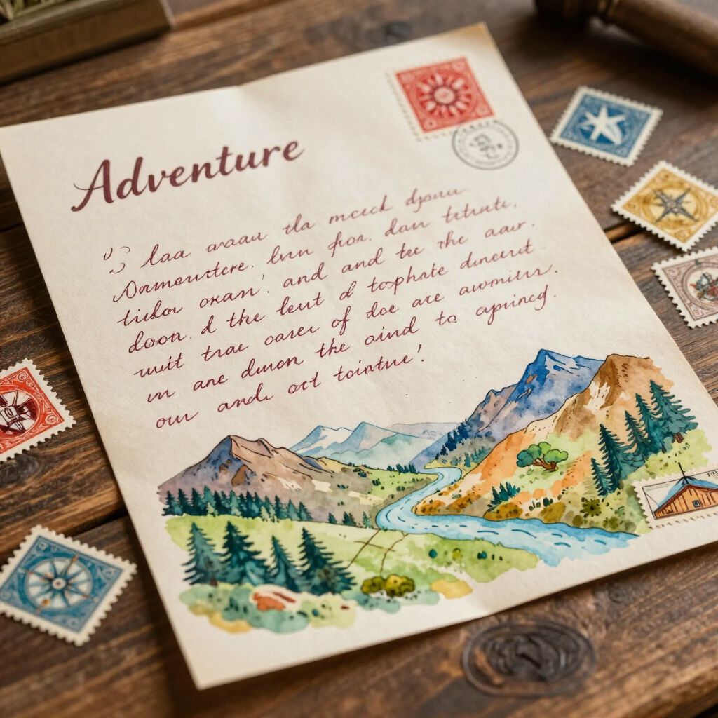 A handwritten letter on aged paper with