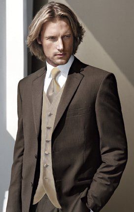 man in brown suit