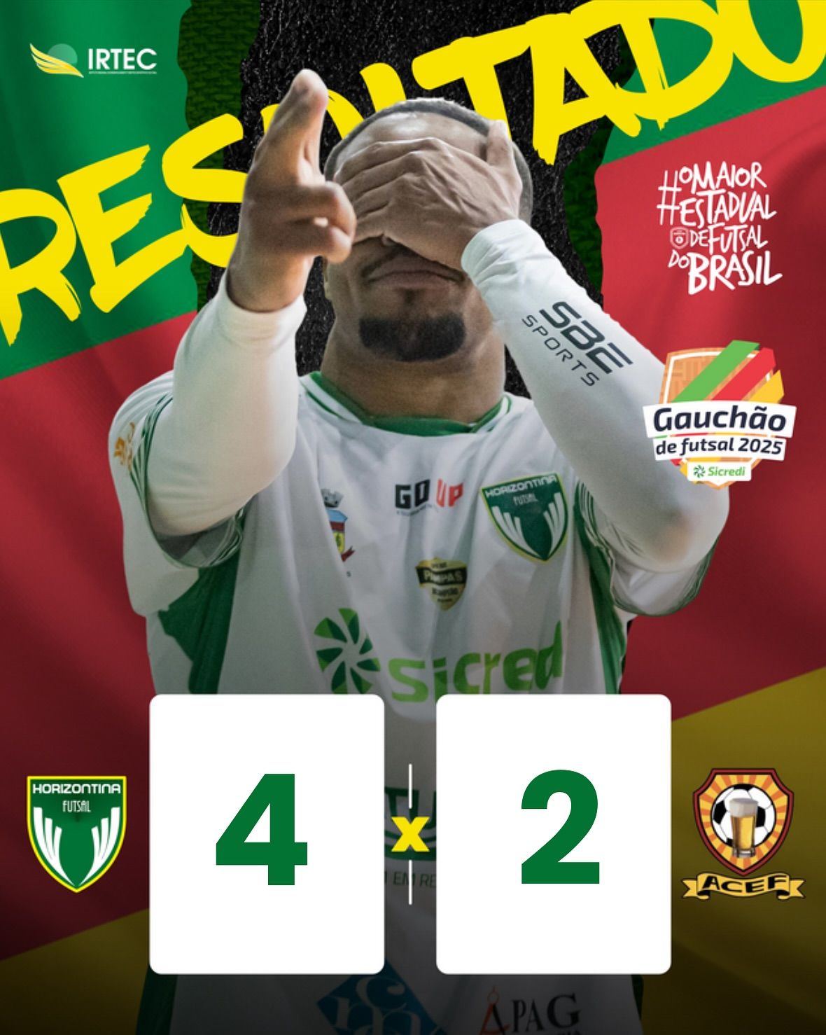 Próxima partida da liga gaúcha:
Horizontina e Guarany Espumoso, dia 28 de junho, em casa.