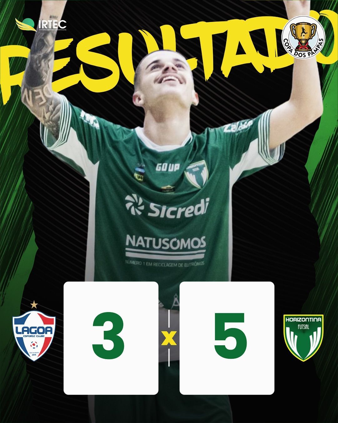 Próxima partida da liga gaúcha:
Horizontina e Guarany Espumoso, dia 28 de junho, em casa.