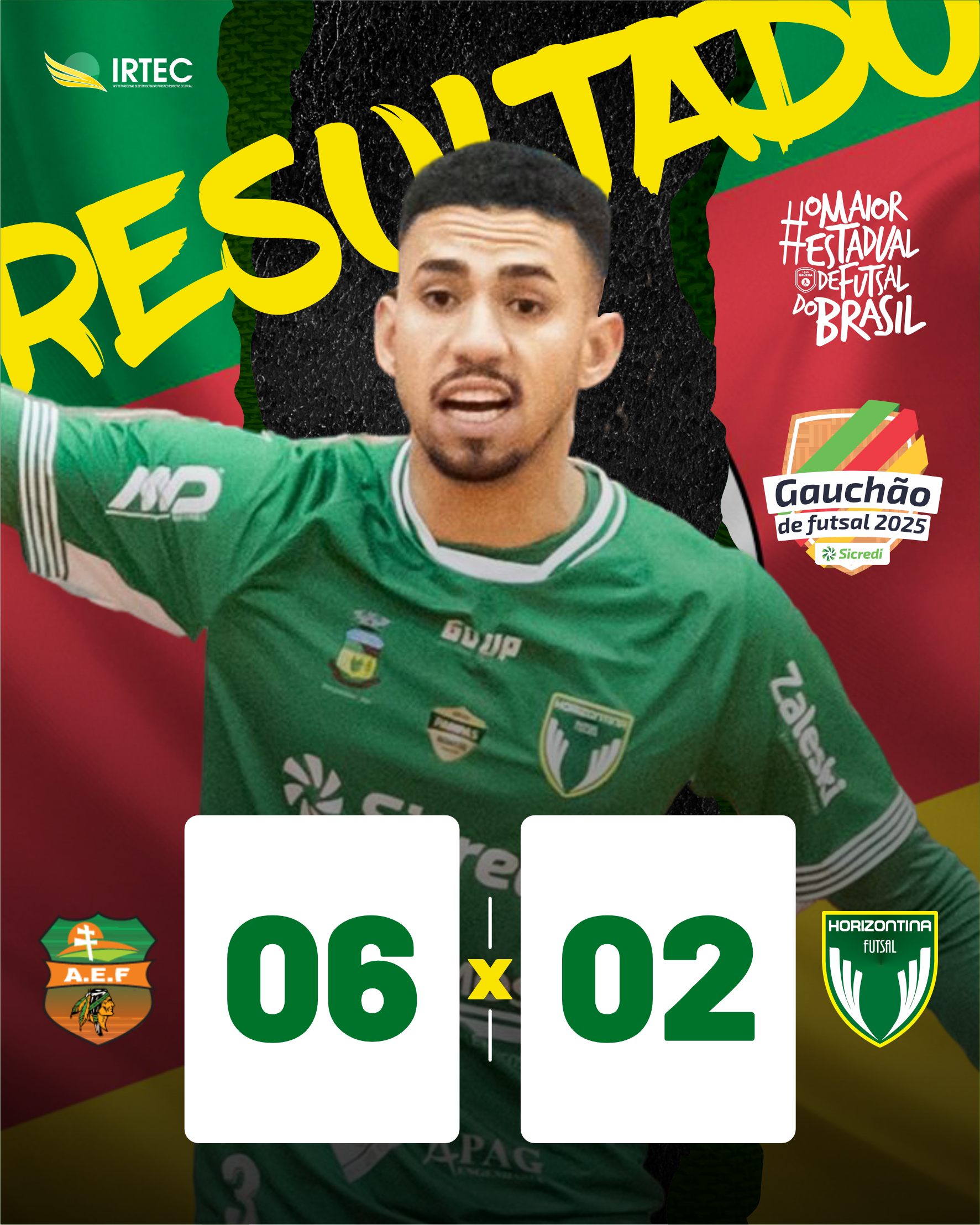 Próxima partida da liga gaúcha:
Horizontina e Guarany Espumoso, dia 28 de junho, em casa.