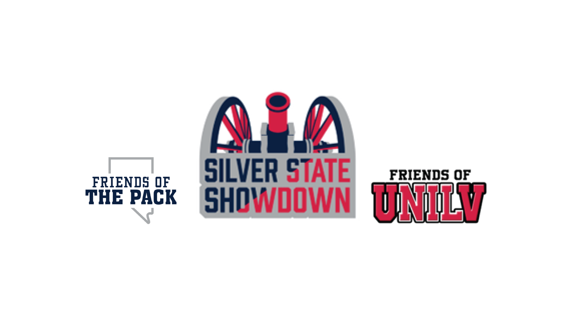 A logo for the friends of the pack silver state showdown and friends of unity.