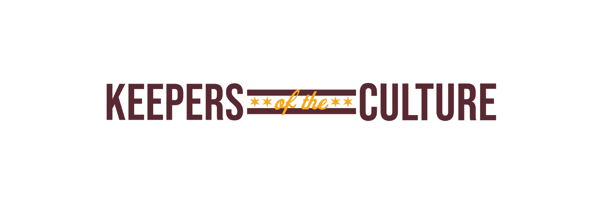 A logo for keepers of culture is shown on a white background.